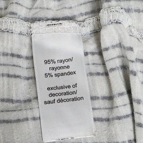 Maurices Black & White Striped Cami Tank Top Size L - Picture 7 of 8